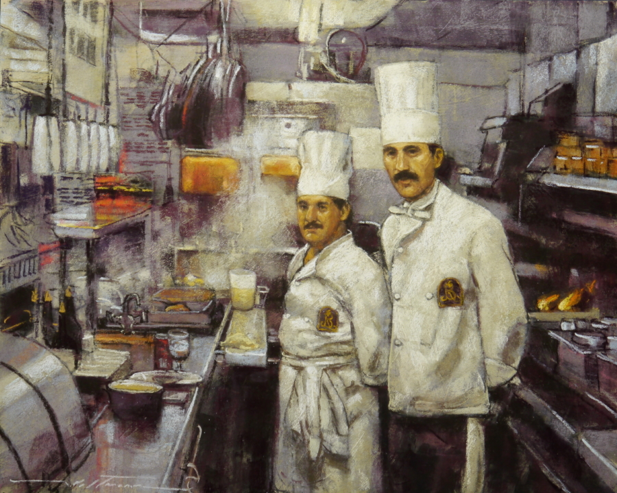 Title: The Two Chefs Artist: Alan Flattman